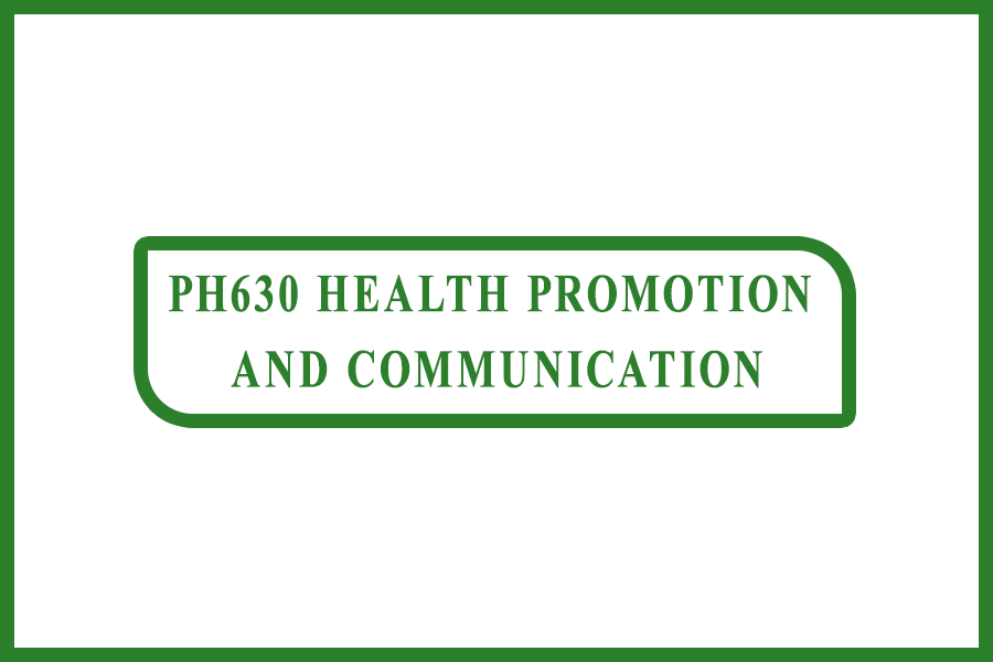 PH630 Health promotion and communication